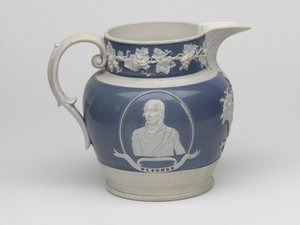 Pamětní džbán Waterloo, kolem roku 1815 (kamenina) od English School