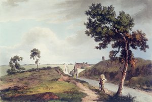 Waterloo, ryl C. Turner, 1816 (barevná rytina) od English School