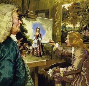 Watteau obraz Tanec od English School