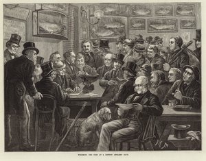 Vážení ryb v londýnském rybářském klubu od English School