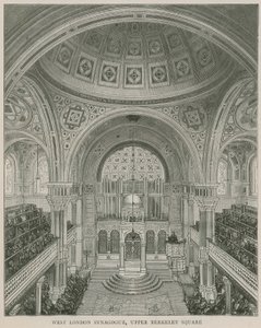 Západní Londýn synagoga, Upper Berkeley Square od English School