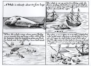 Lov velryb na Spitzbergen v roce 1611 od English School