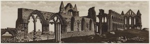 Whitby Abbey (litho) od English School
