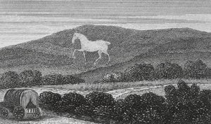 White Horse Vale, Berkshire (rytina) od English School