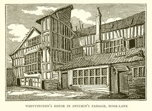 Whittingtons House v Swithins Passage, Moor-Lane od English School