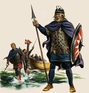 Kdo byl saský král, který zorganizoval flotilu, aby čelila hrozbě vikingských nájezdníků na britských březích od English School