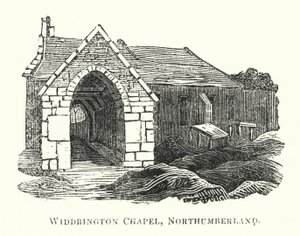Widdrington Chapel, Northumberland (rytina) od English School
