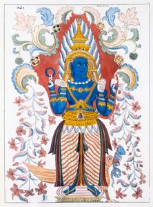 Wiebesana Dewa Raja, Four Hill Guards, z Historie a doktrína buddhismu od Edwarda Uphama, 1829 od English School