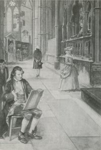 William Blake se učí kreslit obrázky od English School