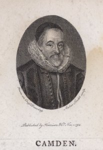 William Camden , anglický starožitník, historik a geograf (rytina) od English School