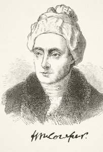 William Cowper, z „Národní a domácí historie Anglie“ od Williama Hickmana Smith Aubrey (1858-1916), vydaný v Londýně, kolem roku 1890 od English School