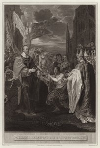 William I. obdrží anglickou korunu od English School