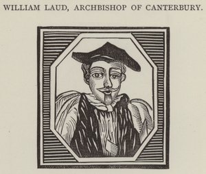 William Laud, arcibiskup z Canterbury (rytina) od English School