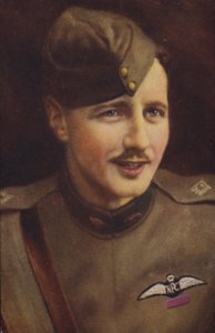 William Leefe Robinson VC (barevná litografie) od English School