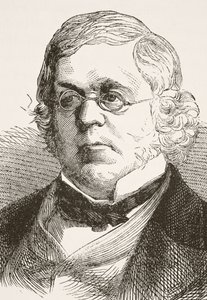 William Makepeace Thackeray, z knihy "The National and Domestic History of England" od Williama Hickmana Smithe Aubreyho (1858-1916) vydané v Londýně kolem roku 1890. od English School