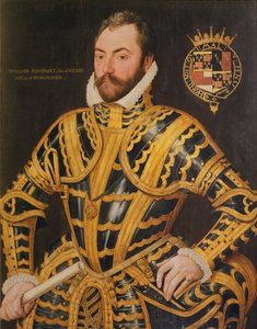 William Somerset (asi 1527–89) 3. hrabě z Worcesteru, 1569 od English School
