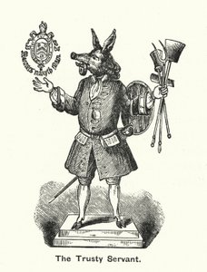 Winchester College: The Trusty Servant (rytina) od English School