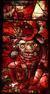 Okno zobrazující Satana od English School