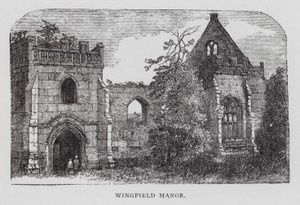 Wingfield Manor (rytina) od English School