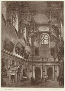 Wollaton Hall, Notts (litho) od English School