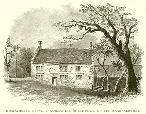 Woolsthorpe House, Lincolnshire (rodiště sira Isaaca Newtona)