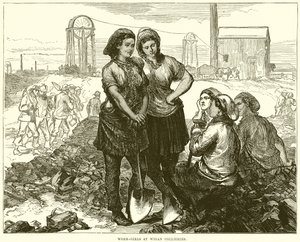 Work-Girls ve společnosti Wigan Collieries od English School