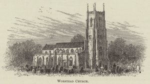Worstead Church (rytina) od English School