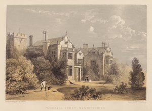 Wroxhall Abbey, Warwickshire (akvatinta) od English School