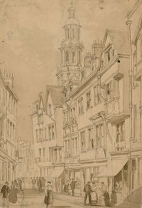 Wych Street, Londýn (wc na papíře) od English School