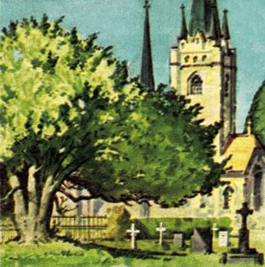 Tis na dvoře kostela od English School