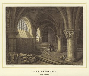 Yorkská katedrála, krypta od English School