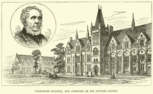Yorkshire College a portrét sira Edwarda Bainese od English School