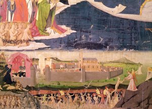 Zatracenci v očistci z obrazu Korunování Panny Marie, dokončeno 1454 (detail obrazu 57626)