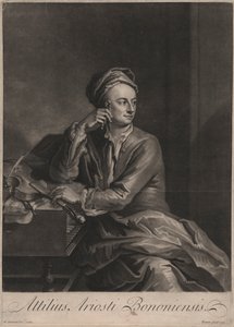 Attilus Ariosti Bononiensis, rytý John Simon (1675-1751), 1719 (mezzotinta) od Enoch Seeman