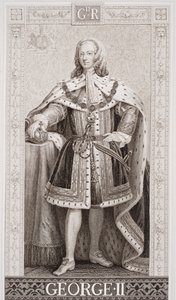George II (1683-1760) z „Ilustrace anglické a skotské historie“ svazek II