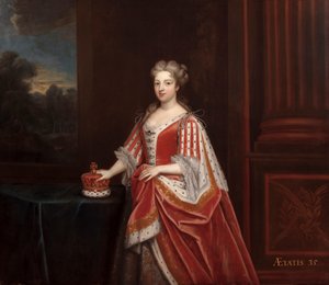 Portrét královny Caroline Wilhelminy z Brandenburg-Ansbach jako princezny z Walesu, 20. léta 18. století