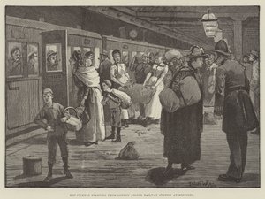 Hop-Pickers začínající z nádraží London Bridge o půlnoci
