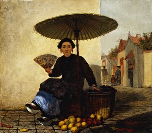 Prodejce ovoce, 1862
