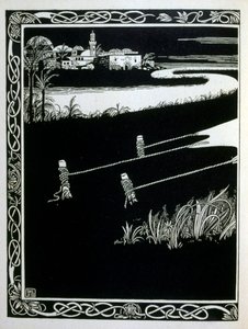 Enak before Gemorrhe (Gomorrah), z knihy Judah ilustrované Ephraim Moses Lilien (1874-1925). Lilian je považován za otce sionistické ikonografie vytvořené ve stylu Jugendstil (německá secese). Ilustroval 