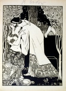 Solomon and Sheba, z knihy Judah ilustrované Ephraim Moses Lilien (1874-1925). Lilian je považován za otce sionistické ikonografie vytvořené ve stylu Jugendstil (německá secese). Ilustroval knihu „Juda“ (1900), knihu biblické poezie