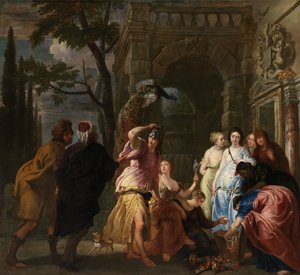 Achilles a dcery Archimedovy (olej na plátně) od Erasmus Quellinus