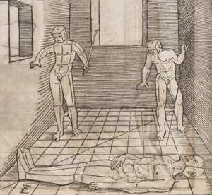 Určení proporcí a polohy dovádění, 1538. od Erhard Schon