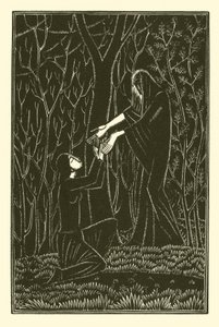 Smrt a dáma (litho) od Eric Gill