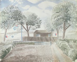 Letiště, kolem roku 1942 od Eric Ravilious