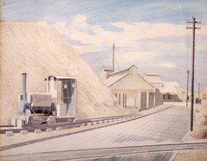 Cementárna od Eric Ravilious