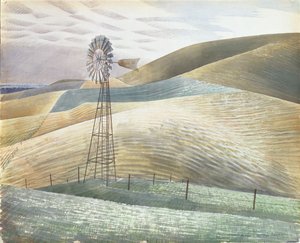Větrný mlýn, 1934 od Eric Ravilious