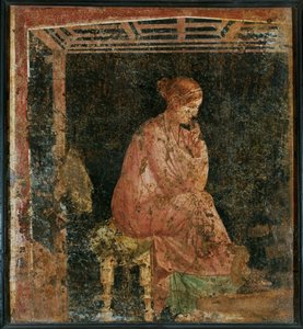 Sitzende Frau aus Pompeji, Italien