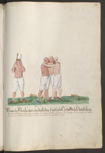 Janičáři s odhalenou hrudí během sultánova průvodu od Erich Lessing