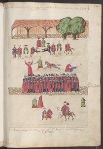 Budovy v Konstantinopoli: pohled na první nádvoří paláce ... od Erich Lessing