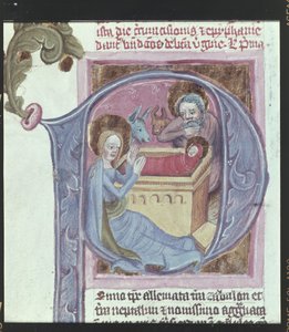 Detail: iniciály: Narození Krista od Erich Lessing